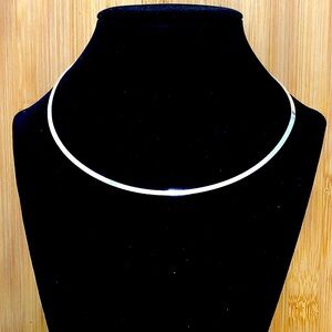 $62 Estate Choker Collar Sterling Silver Total Weight 17 Grams Marked MEXICO 925